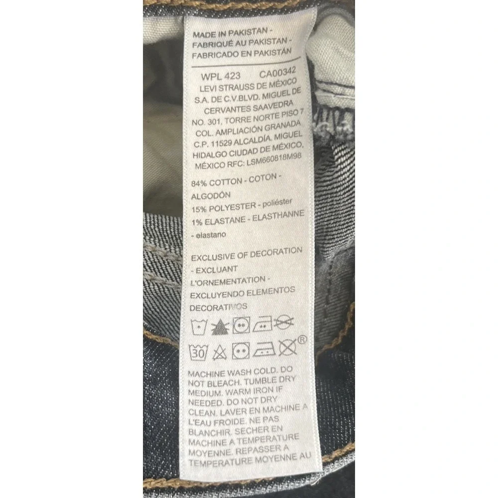 Signature Levi Jeans Men's 30x32 Blue Cotton Denim Straight Leg Stretch